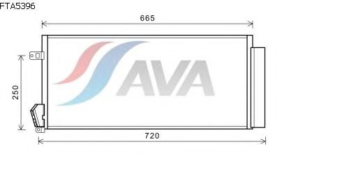 Радиатор кондиционера AVA QUALITY COOLING FTA5396