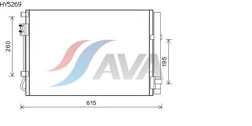 Радиатор кондиционера AVA QUALITY COOLING HY5269