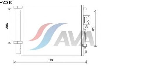 Радиатор кондиционера AVA QUALITY COOLING HY5310