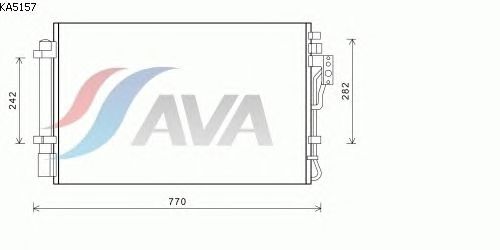 Радиатор кондиционера AVA QUALITY COOLING KA5157