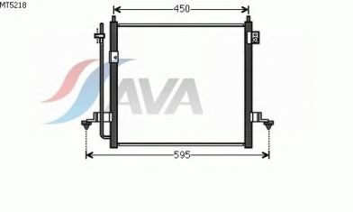 Радиатор кондиционера AVA QUALITY COOLING MT5218