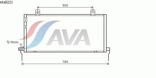 Радиатор кондиционера AVA QUALITY COOLING MTA5221