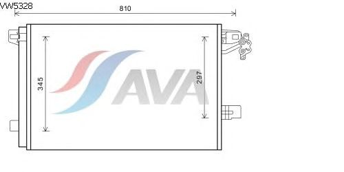 Радиатор кондиционера AVA QUALITY COOLING VW5328