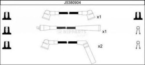 Комплект высоковольтных проводов NIPPARTS J5380904