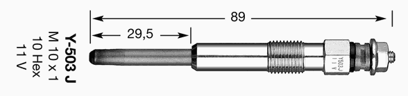 Свеча накала NGK Y-503J