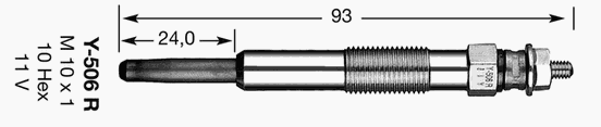 Свеча накала NGK Y506R