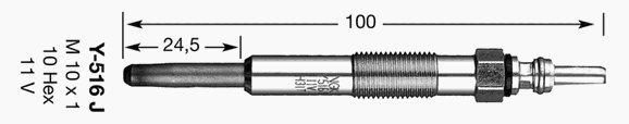 Свеча накала NGK Y-516J