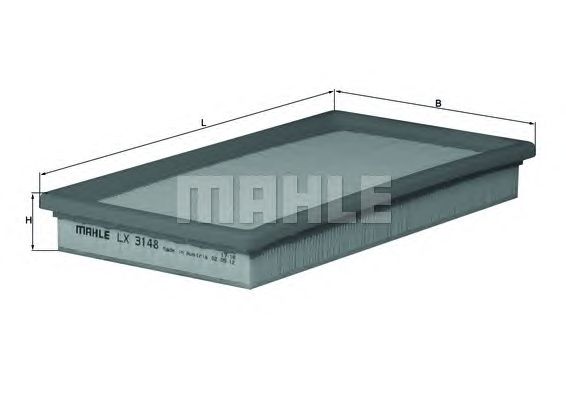 Воздушный фильтр MAHLE ORIGINAL LX 3148