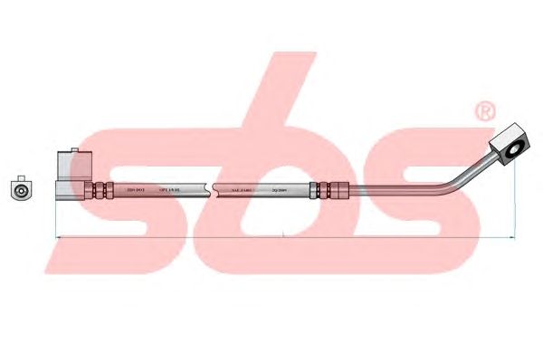 Тормозной шланг sbs 1330859314