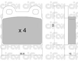 Тормозные колодки CIFAM 822-002-1