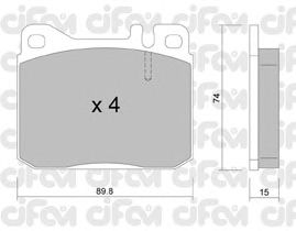 Тормозные колодки CIFAM 822-011-0