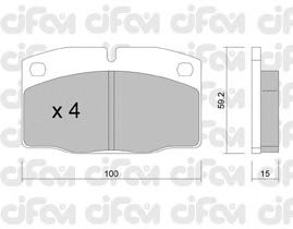 Тормозные колодки CIFAM 822-044-0