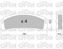 Тормозные колодки CIFAM 822-046-0