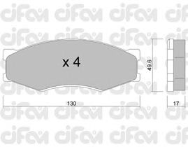 Тормозные колодки CIFAM 822-066-0