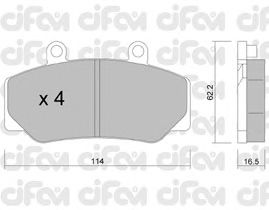 Тормозные колодки CIFAM 822-075-0