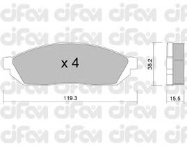 Тормозные колодки CIFAM 822-087-0