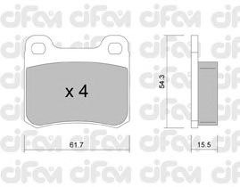 Тормозные колодки CIFAM 822-092-1