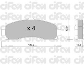Тормозные колодки CIFAM 822-145-0