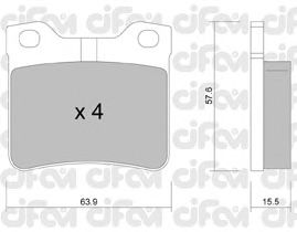 Тормозные колодки CIFAM 822-192-1