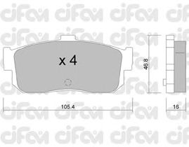 Тормозные колодки CIFAM 822-193-0