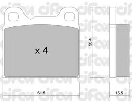 Тормозные колодки CIFAM 822-200-0