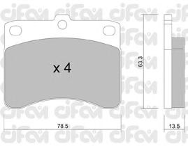 Тормозные колодки CIFAM 822-201-0