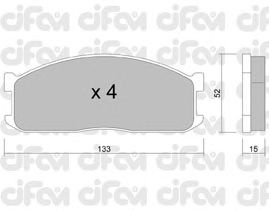 Тормозные колодки CIFAM 822-232-0
