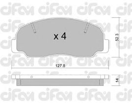 Тормозные колодки CIFAM 822-239-0