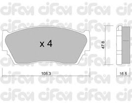 Тормозные колодки CIFAM 822-246-0