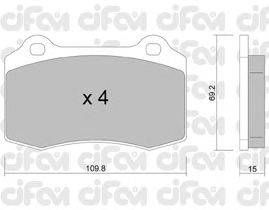 Тормозные колодки CIFAM 822-251-2