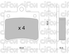 Тормозные колодки CIFAM 822-255-0