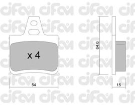 Тормозные колодки CIFAM 822-285-0
