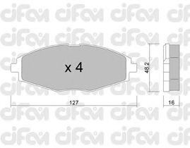 Тормозные колодки CIFAM 822-293-0