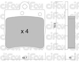 Тормозные колодки CIFAM 822-343-0