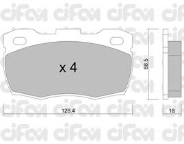 Тормозные колодки CIFAM 822-352-0