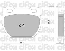 Тормозные колодки CIFAM 822-354-1