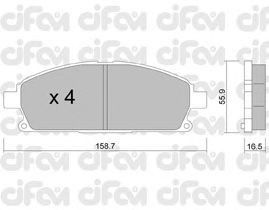 Тормозные колодки CIFAM 822-406-0