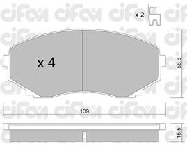 Тормозные колодки CIFAM 822-477-0