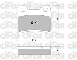 Тормозные колодки CIFAM 822-535-0