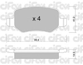 Тормозные колодки CIFAM 822-565-0