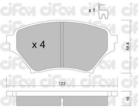 Тормозные колодки CIFAM 822-607-0