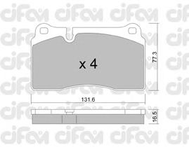 Тормозные колодки CIFAM 822-659-0