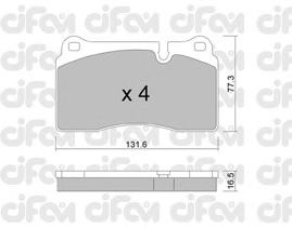 Тормозные колодки CIFAM 822-695-0