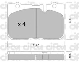 Тормозные колодки CIFAM 822-757-0