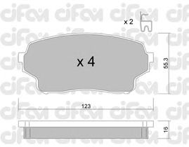 Тормозные колодки CIFAM 822-765-0