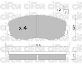 Тормозные колодки CIFAM 822-766-0