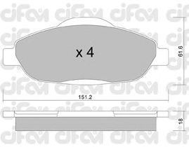 Тормозные колодки CIFAM 822-804-0