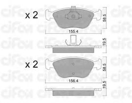 Тормозные колодки CIFAM 822-832-0