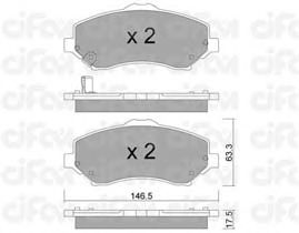 Тормозные колодки CIFAM 822-862-0