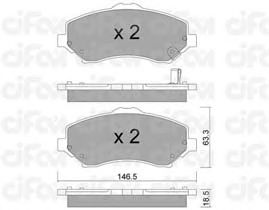 Тормозные колодки CIFAM 822-862-1